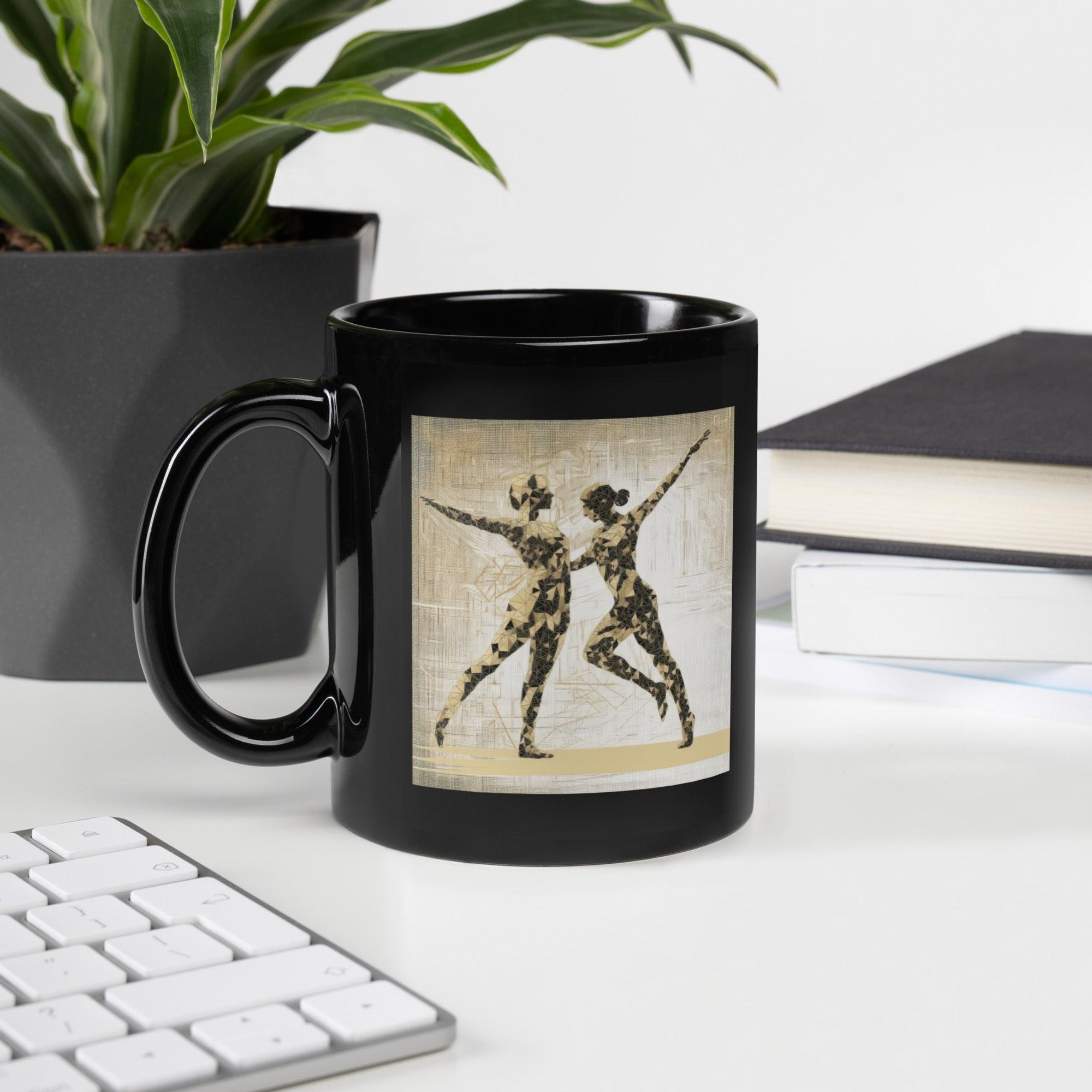 Sophisticated Balletic Fantasia Fashion black mug, adding a touch of elegance to your drinkware collection.