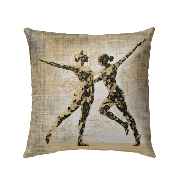 Balletic Fantasia Of Fashion Outdoor Pillow - Beyond T-shirts