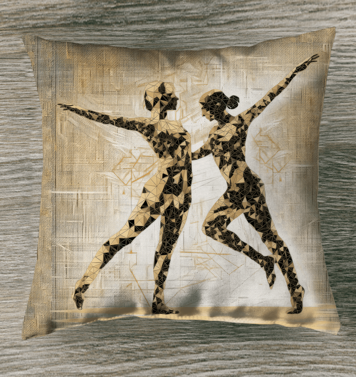 Balletic Fantasia Of Fashion Outdoor Pillow - Beyond T-shirts
