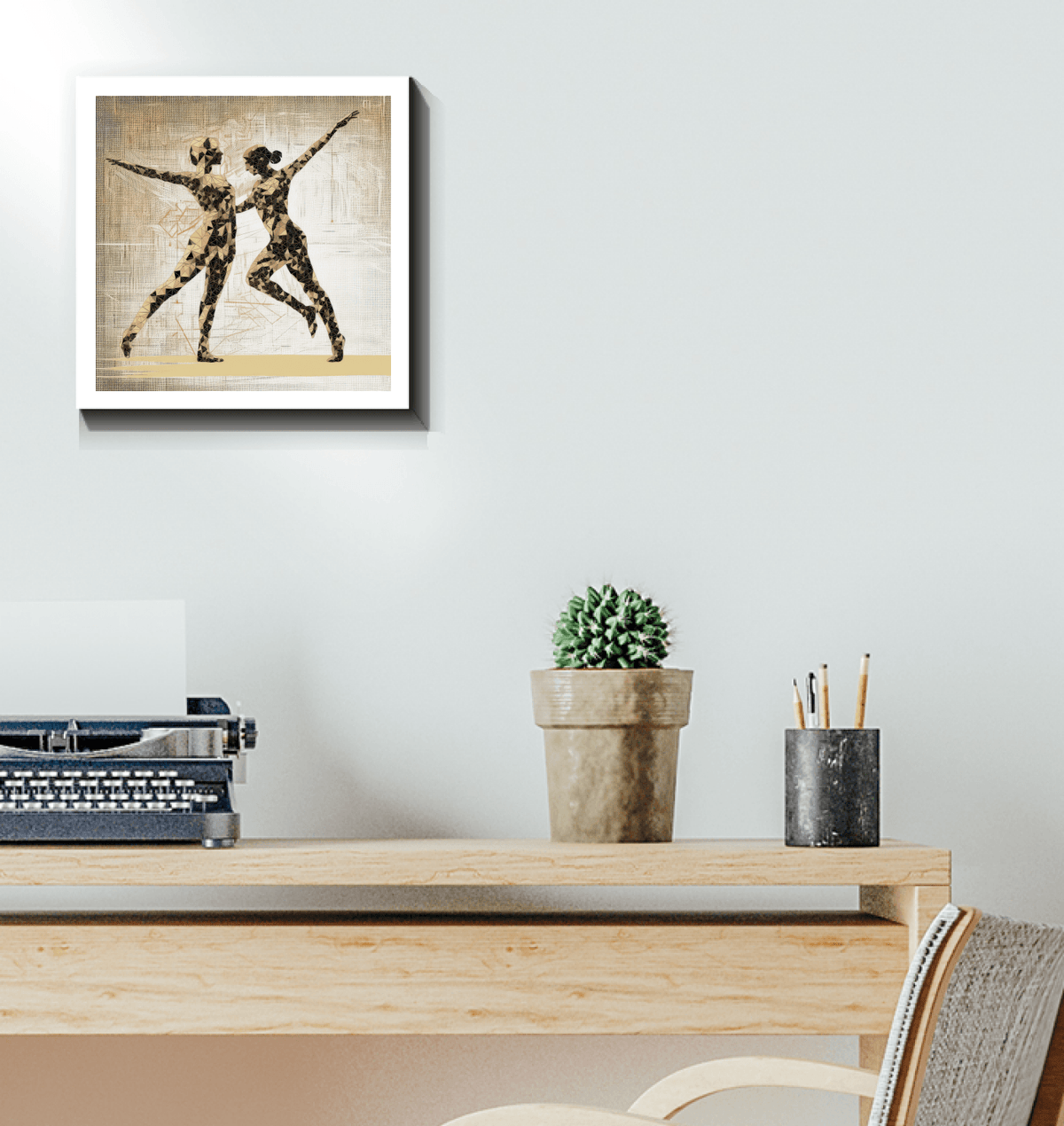 Elegant Balletic Fantasia canvas adding sophistication to home decor