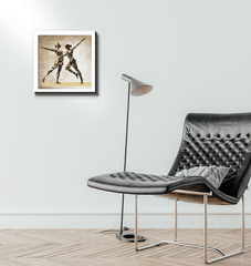 Balletic Fantasia of Fashion artwork displayed on a gallery wall