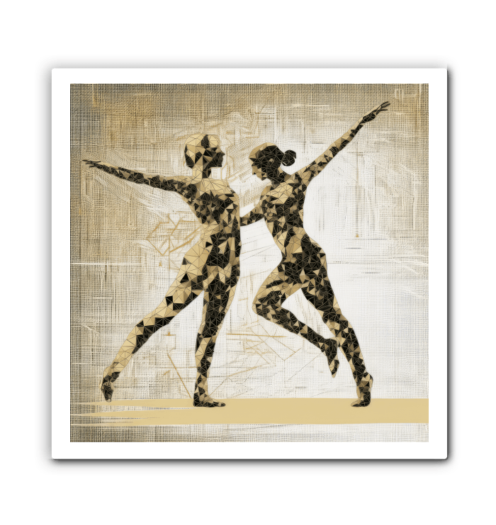 Artistic view of Balletic Fantasia of Fashion Wrapped Canvas