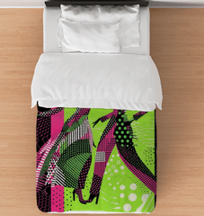 Balletic Fashion Portraits Duvet Cover