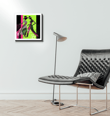 Mens fashion portrait on wrapped canvas - artistic home accent