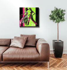 Balletic Fashion Portraits Mens Wrapped Canvas - Beyond T-shirts