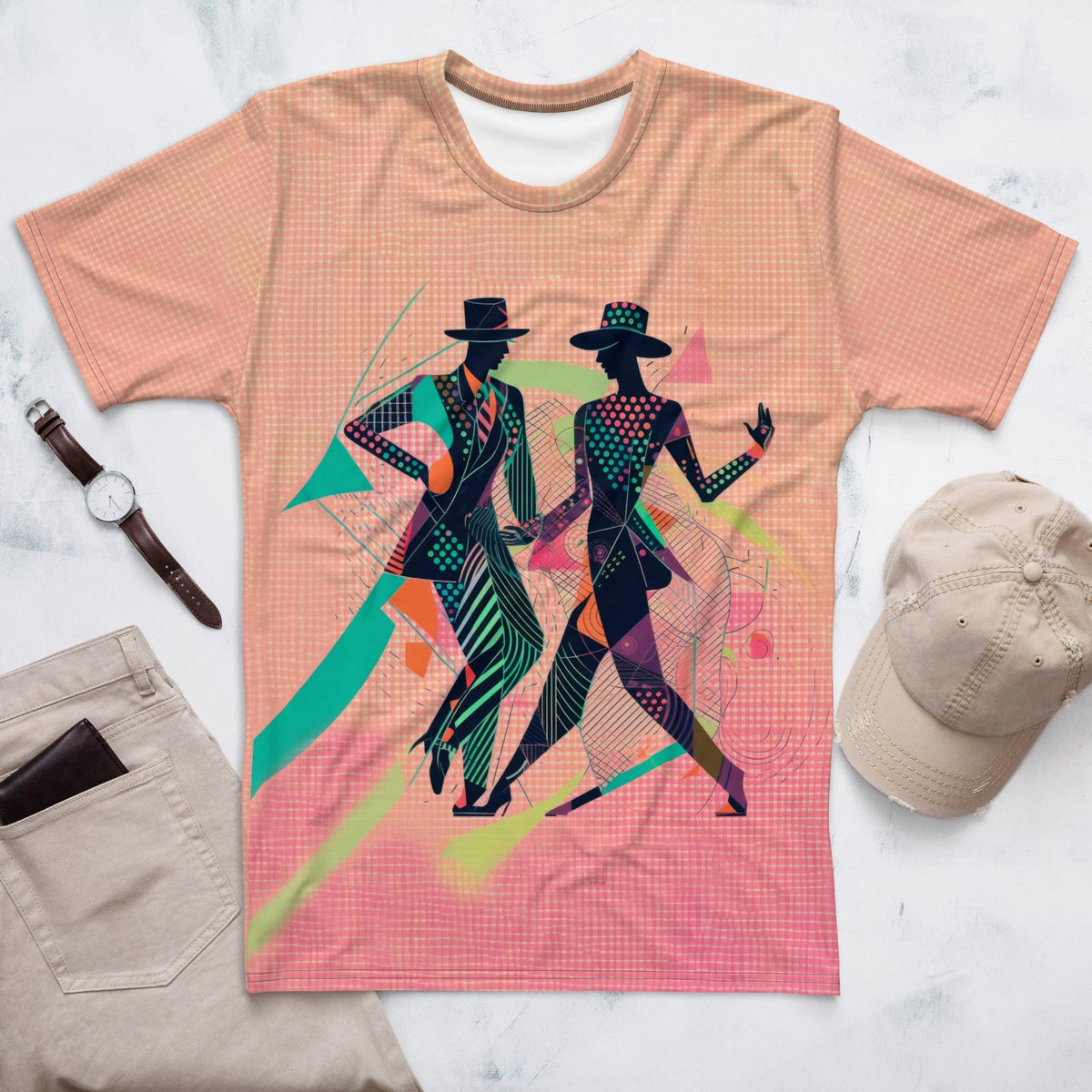 Men's Balletic Flourishes T-shirt in elegant design