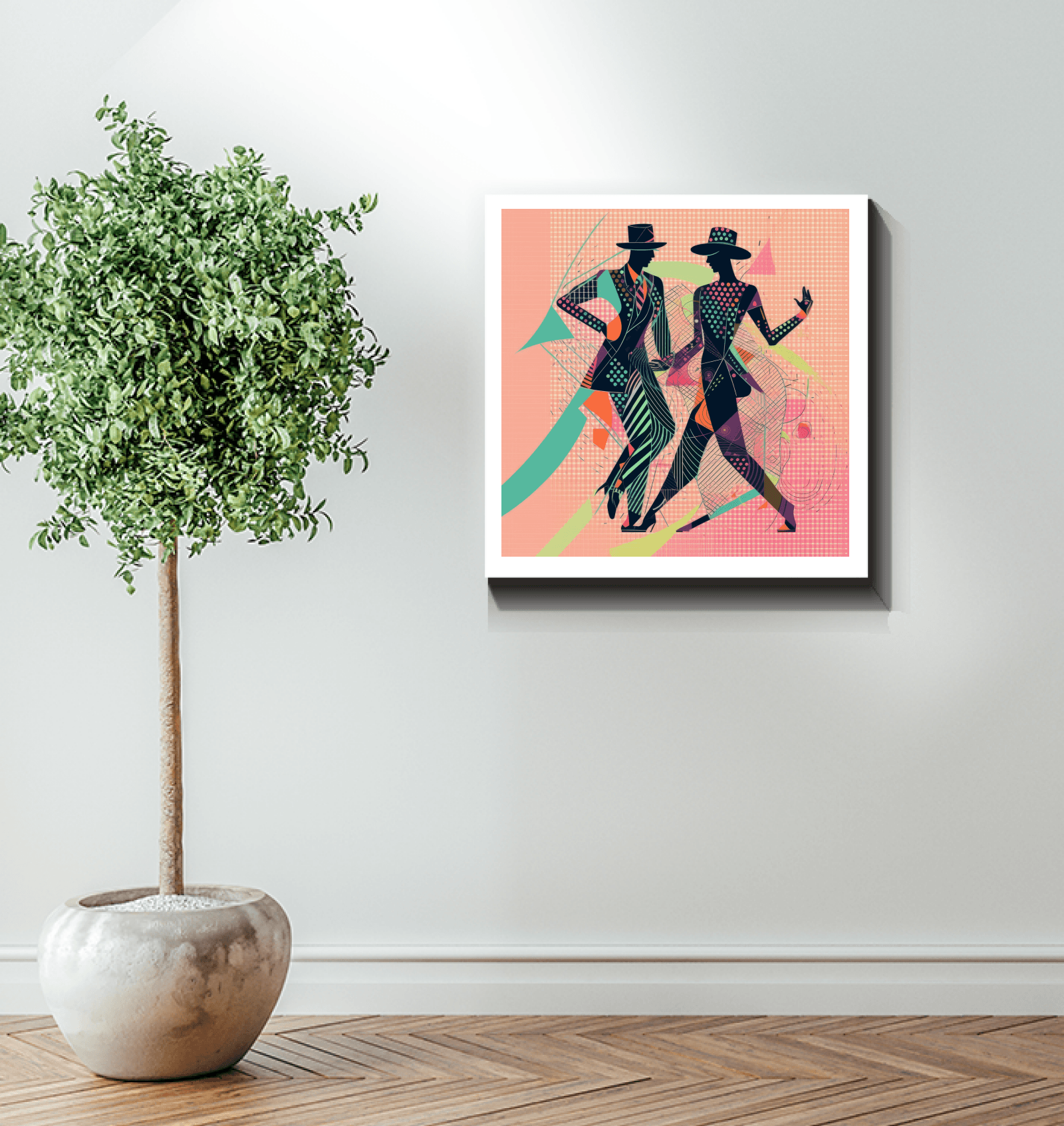 Graceful Ballet Canvas for Living Room