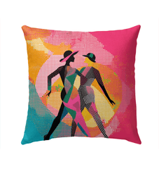 Balletic Fusion Fashion Outdoor Pillow - Beyond T-shirts