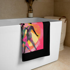 Balletic Fusion Fashion Towel with Ballet Motifs