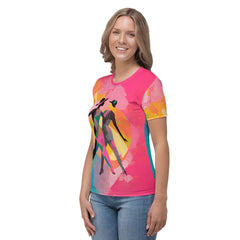 Balletic Fusion Fashion T-shirt styled for an elegant look