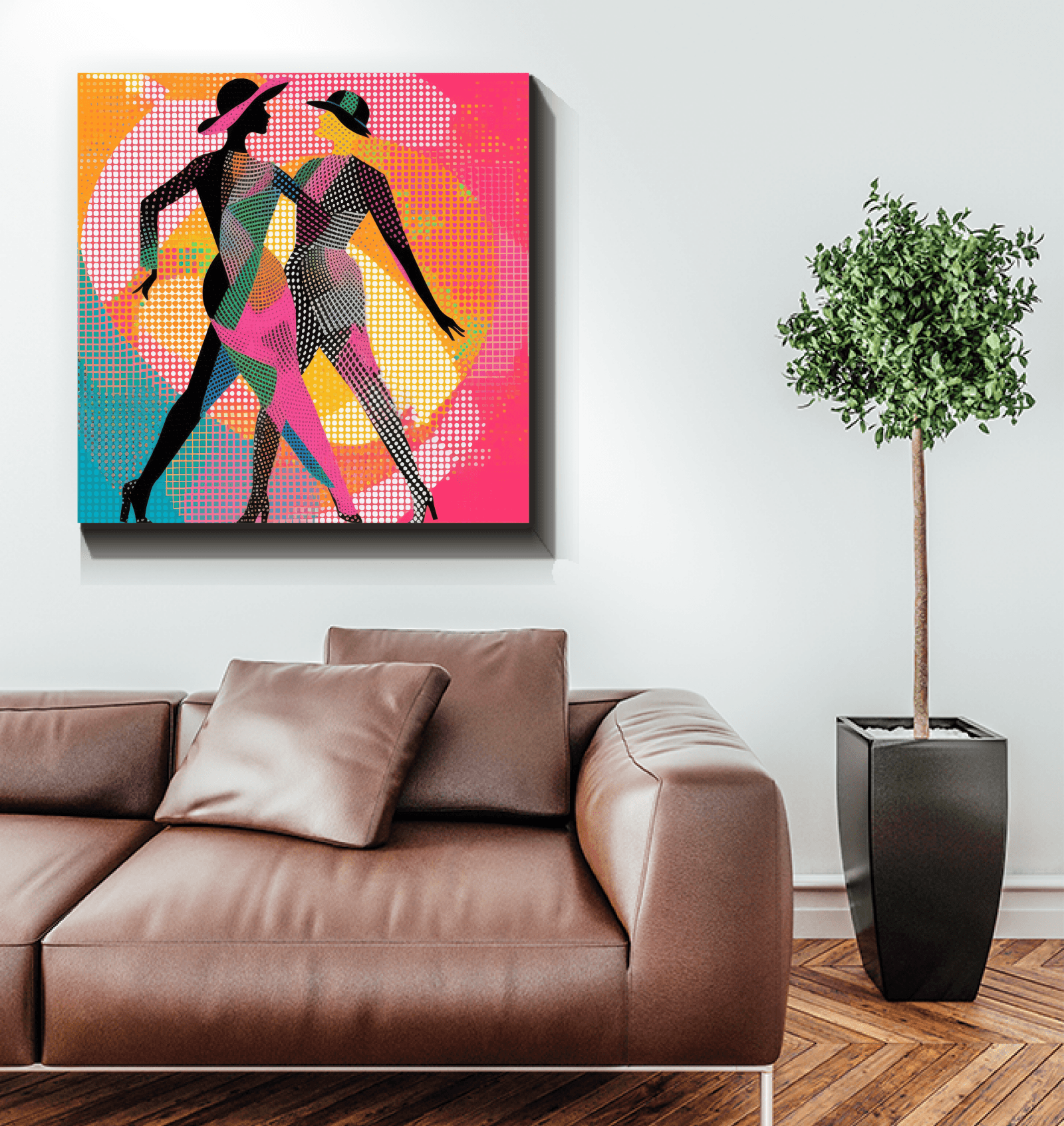 Elegant and durable Balletic Fusion canvas artwork for any room.