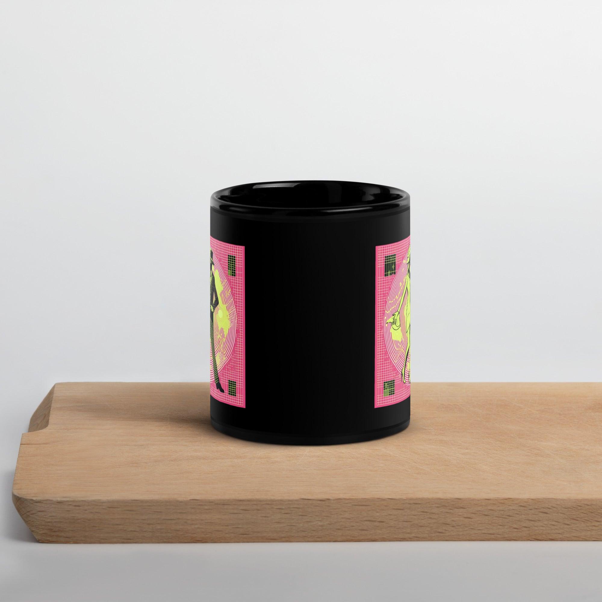 Close-up of Balletic Intensity Attire black mug handle