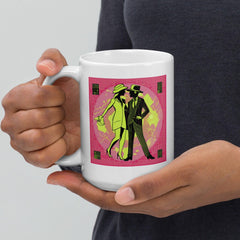 Elegant white Balletic Intensity mug, perfect for ballet lovers' collection.