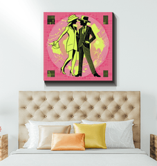 Stunning ballet attire art on canvas, perfect for home or office.