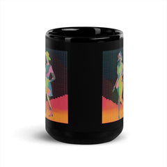 Stylish Balletic Intimacy Attire mug in glossy black, perfect for gifts.