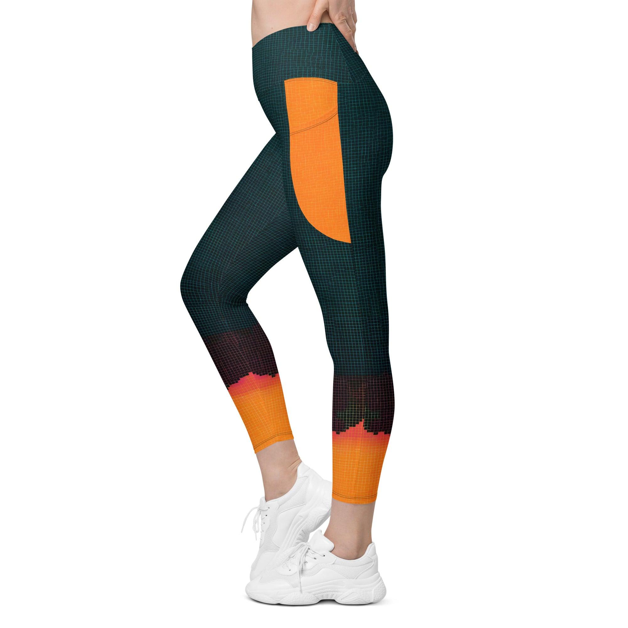 Model wearing Balletic Intimacy crossover leggings front view.