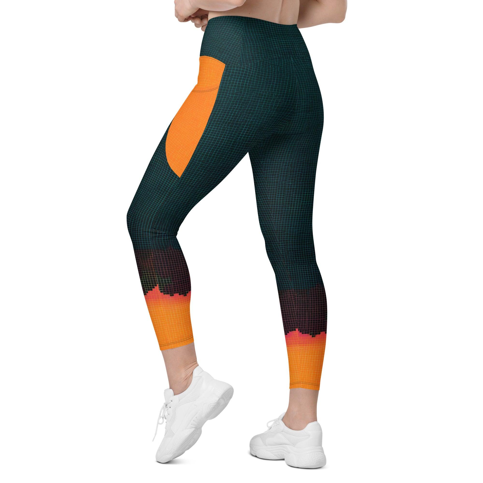 Back view of Balletic Intimacy leggings showcasing pocket utility.