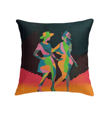 Close-up of the Balletic Intimacy Attire Pillow, showcasing its detailed design.