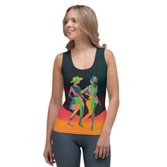 Balletic Intimacy Sublimation Tank Top in Elegant Design