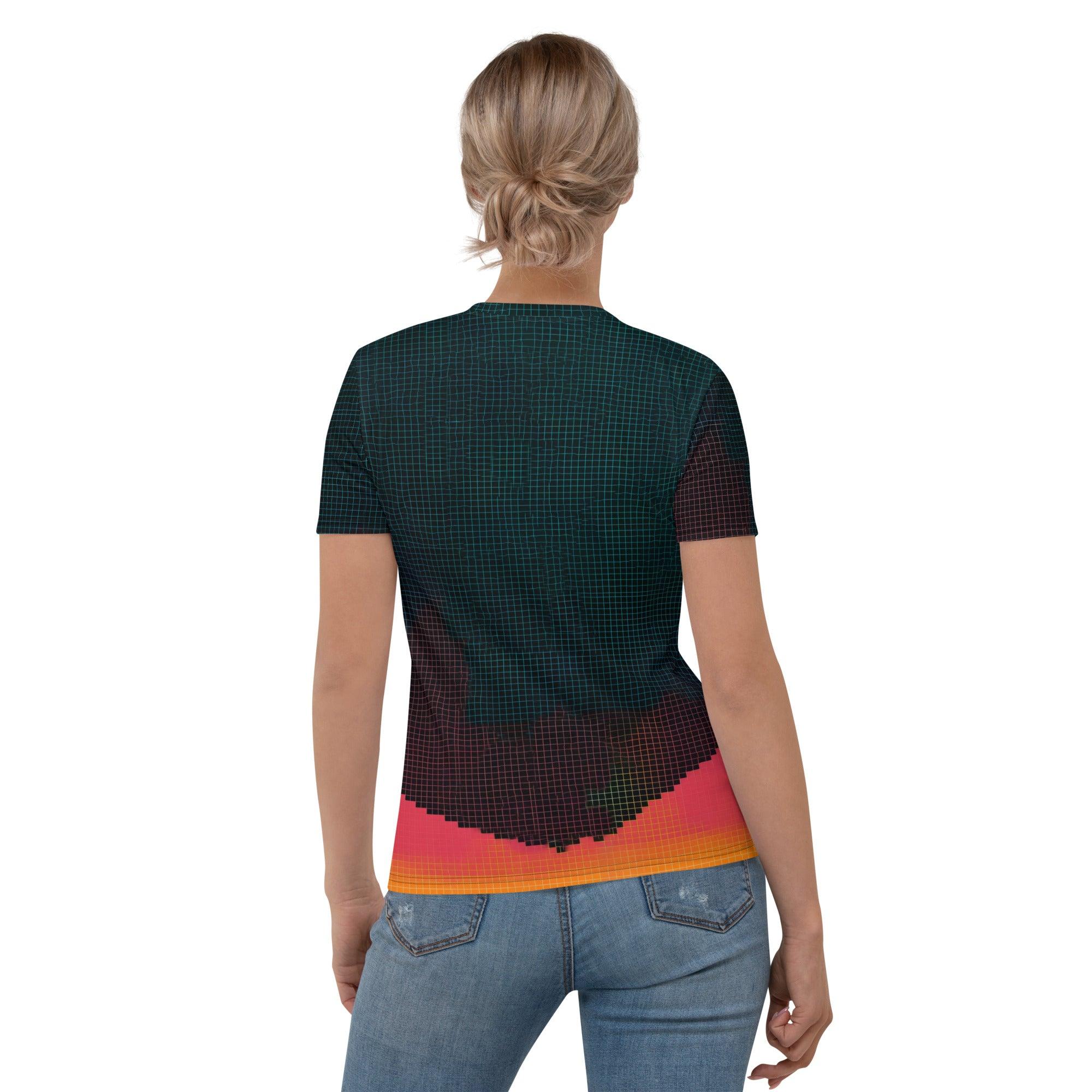 Elegant Women's T-shirt for balletic intimacy attire back view