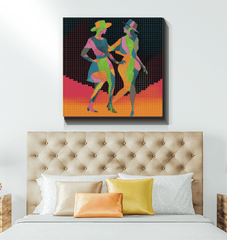 Ballet-inspired intimate attire art on high-quality canvas.