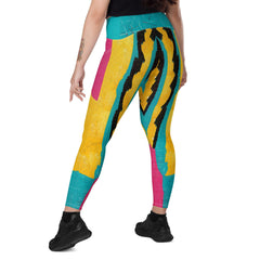 Close-up of pocket detail on Balletic Magic leggings.