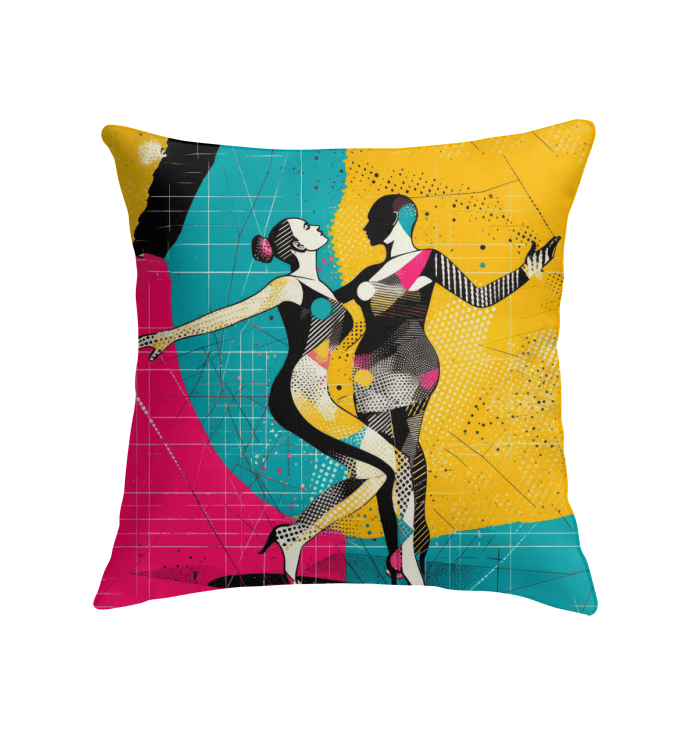 Balletic Magic Fashion Indoor Pillow enhancing modern home decor.