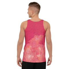 Elegant men's athletic tank top with balletic design detail