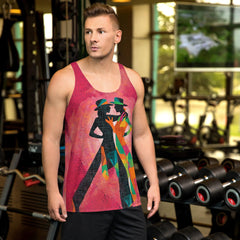 Side view of Balletic Movement Fashion Tank Top for men