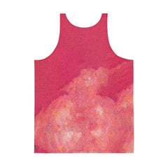 Close-up of men's tank top fabric and balletic movement pattern