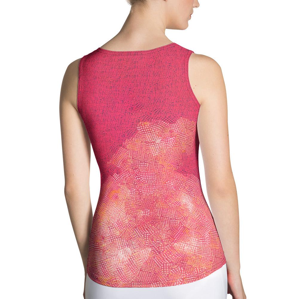 Elegant Dance-Inspired Sublimation Cut & Sew Tank Top for Fashion Lovers