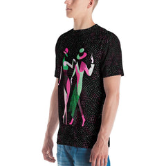 Stylish Balletic Perfection T-shirt for men, side view.