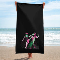 Absorbent and stylish Balletic Perfection towel perfect for ballet enthusiasts.