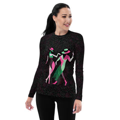 Balletic Perfection Women's Rash Guard in Elegant Design