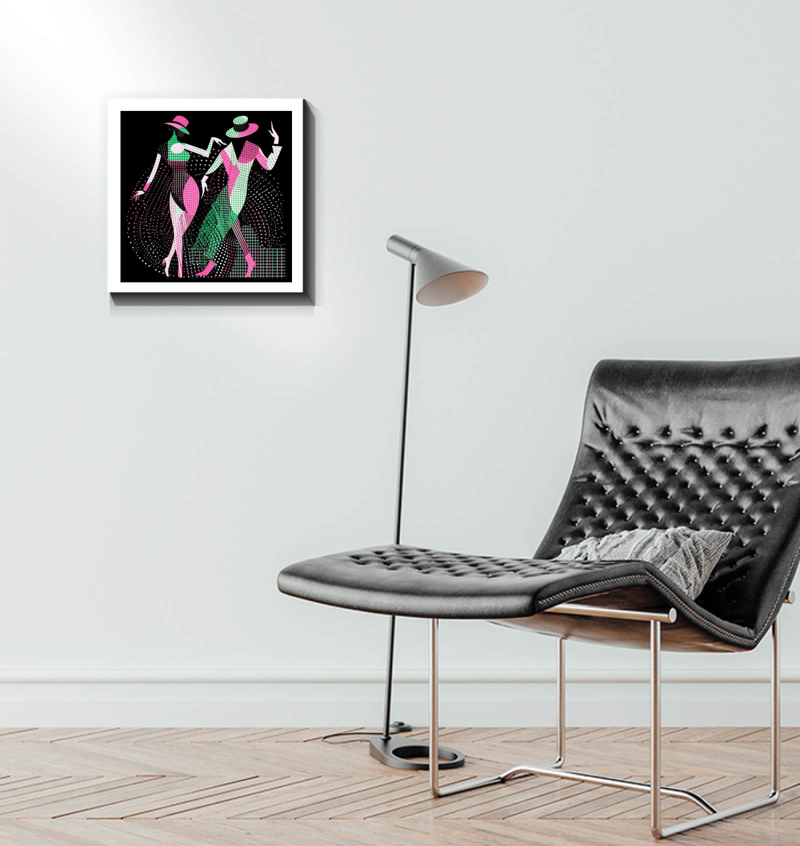 Sophisticated Ballet Dancer Art on Canvas