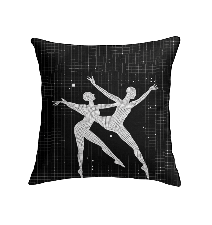 Luxurious indoor pillow from the Balletic Poise Attire collection enhancing room elegance.