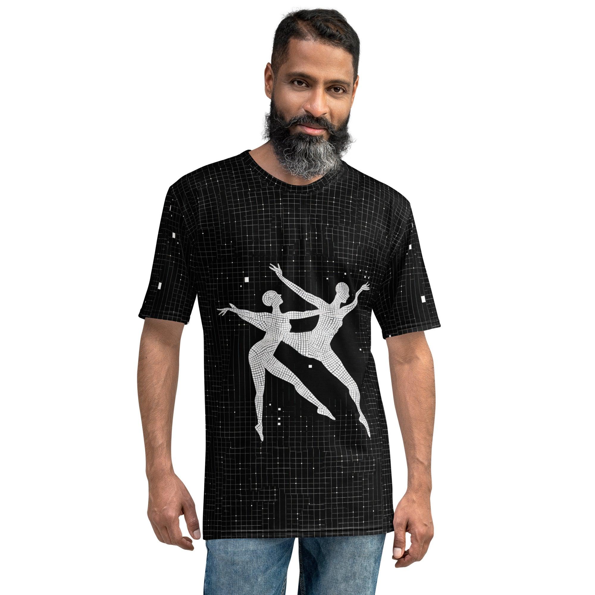 Balletic Poise Men's T-Shirt in Elegant Design