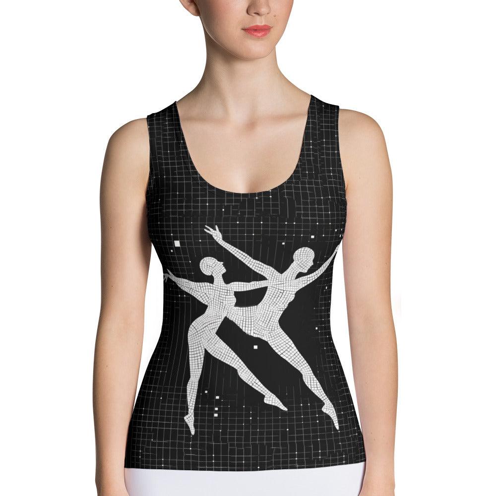 Balletic Poise Attire Sublimation Tank Top in action