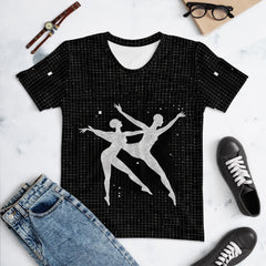 Elegant Balletic Poise Attire Women's T-shirt on display.