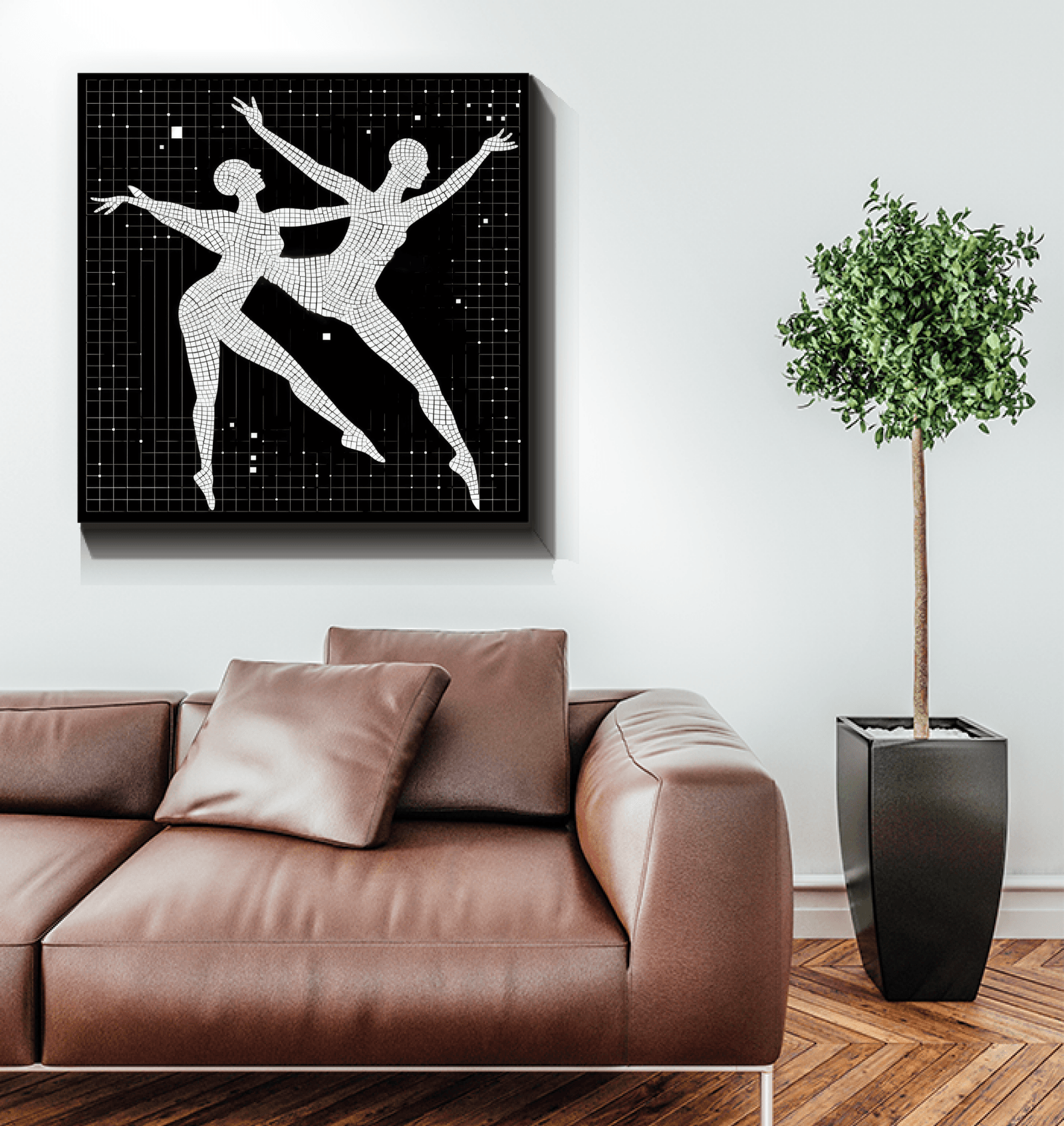 Balletic Poise Attire canvas art for elegant interiors