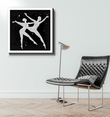 Decorative Balletic Poise Attire wrapped canvas art