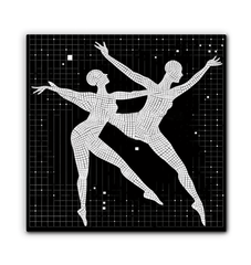 Home decor Balletic Poise canvas in wrapped style