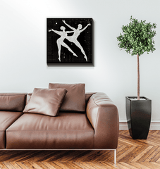 Balletic Poise Attire art canvas for living room elegance