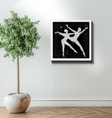 Balletic elegance in Poise Attire canvas artwork