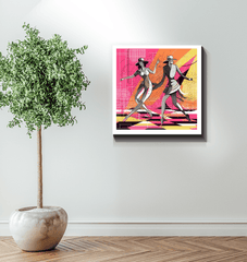 Balletic Reflections: perfect blend of dance and fashion on canvas