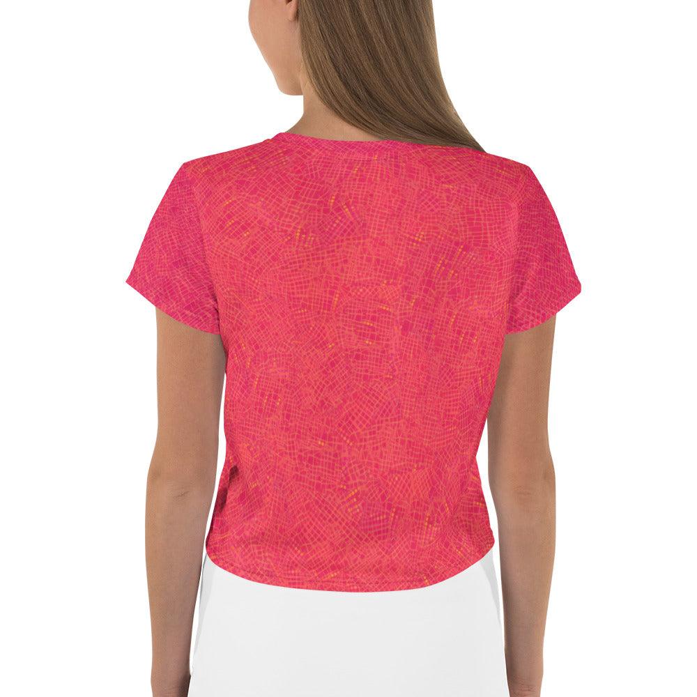 Balletic Reflections Of Style All-Over Print Crop Tee - Beyond T-shirts