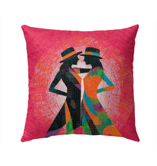 Balletic Reflections Of Style Outdoor Pillow - Beyond T-shirts