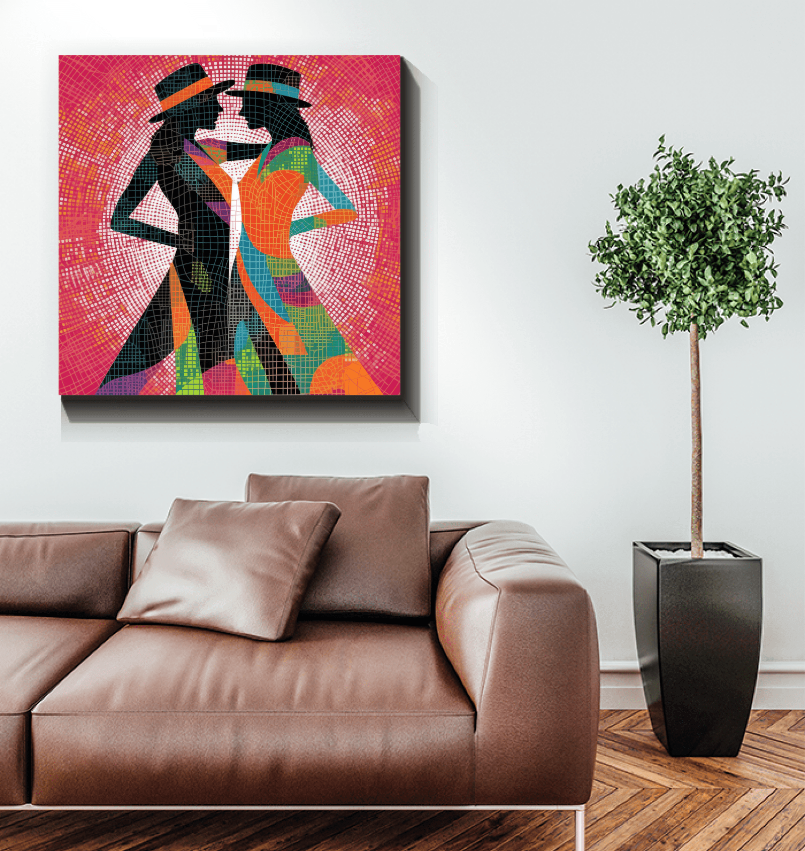 Stylish balletic canvas art for contemporary homes