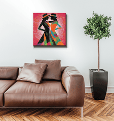 Balletic elegance in a stylish wrapped canvas