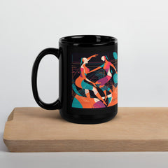 Balletic Reverie black mug perfect for coffee and tea lovers.